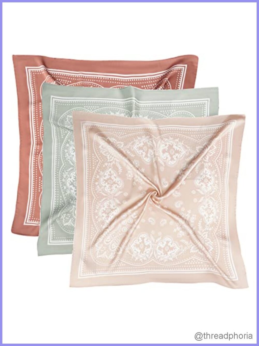 27.5 Inch Silk Head Scarf Satin Hair Wrap Bandana Square Scarf